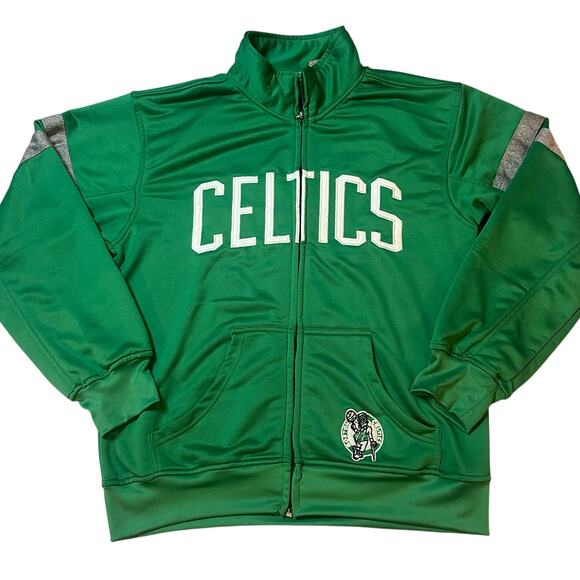 Hardwood Classics Green, Embroidered Boston Celtics, Full Zip Up Jacket- XL - Picture 1 of 8